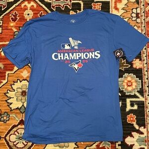 NWT men's large Blue Jays 2025 American League Champions Tshirt